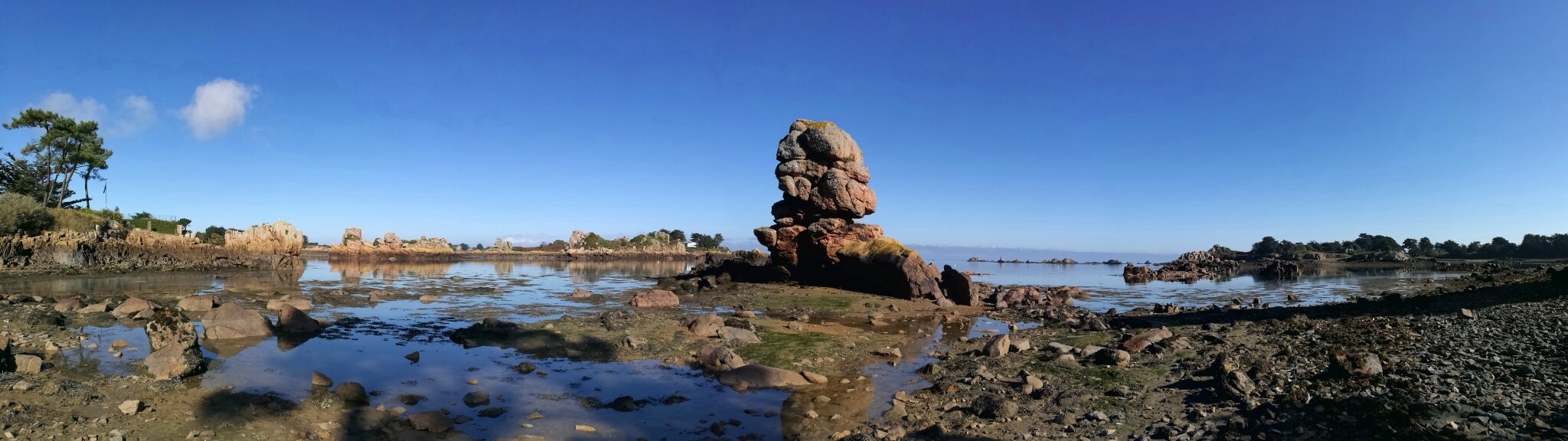 Île de Bréhat, grève de Gardeno, panoramique (22)