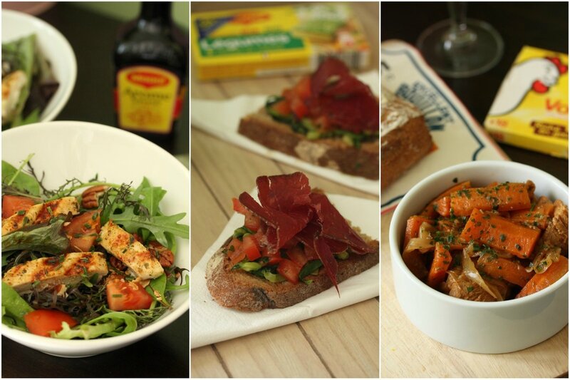 recettes requie atelier maggi salade poulet bruschetta legumes tajine veau carottes