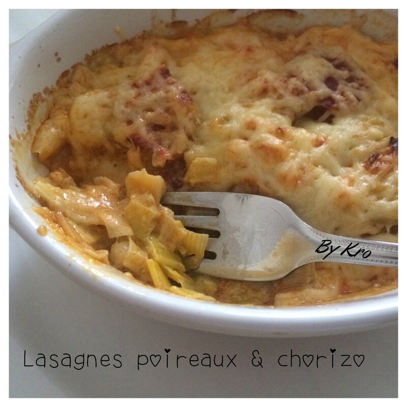 Lasagnes poireaux et chorizo (1)