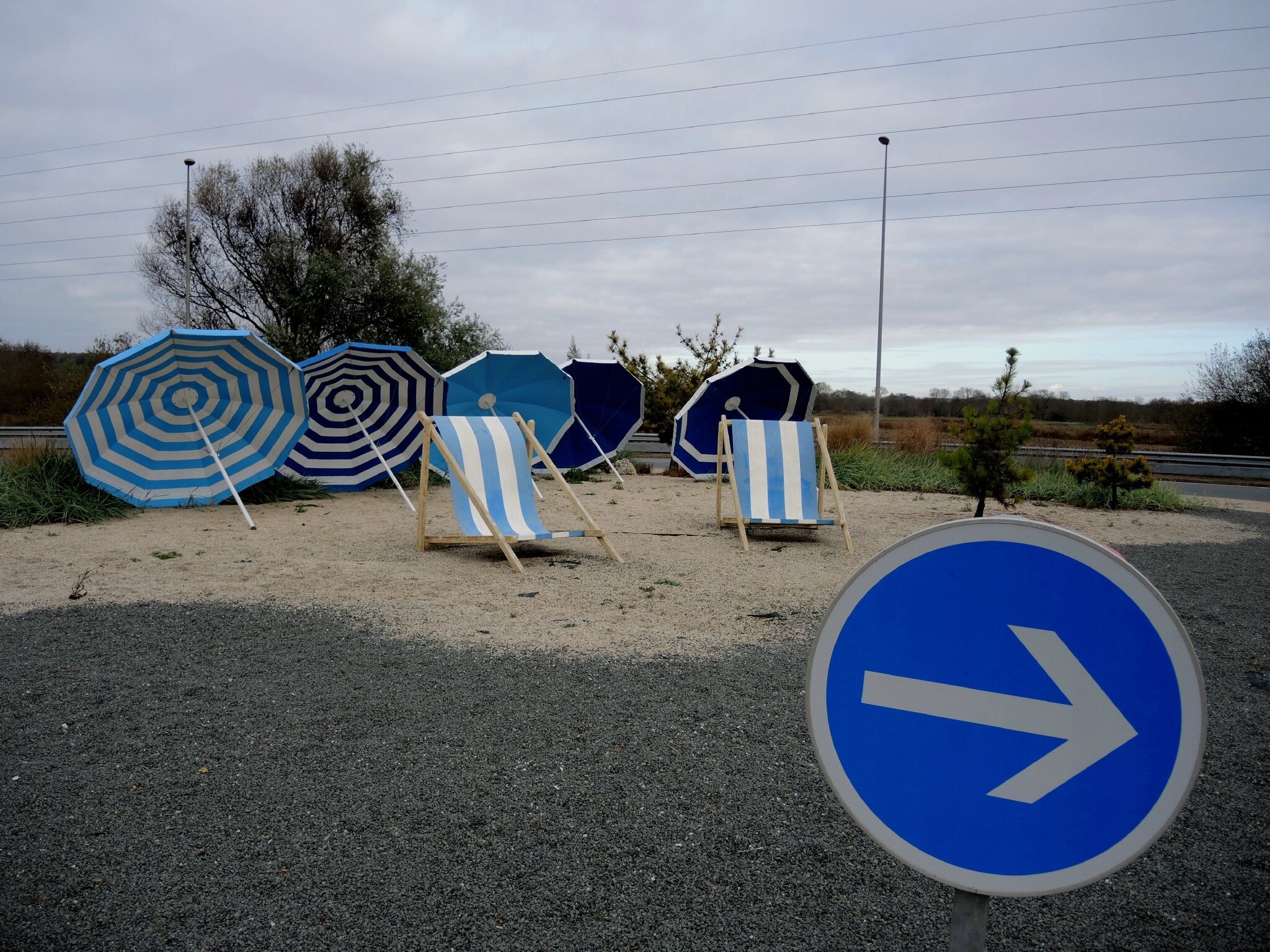 Saint-Georges-de-Didonne, rond-point des parasols