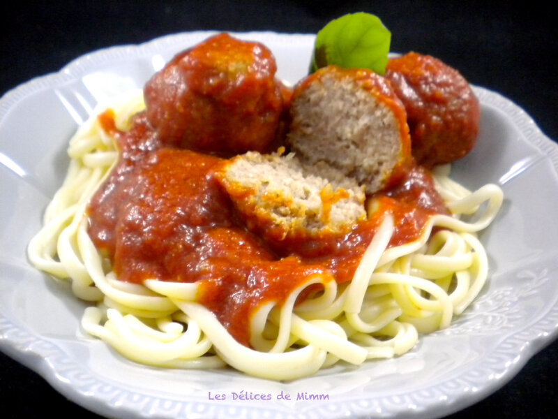 Boulettes de viande à l’italienne, aux 2 fromages