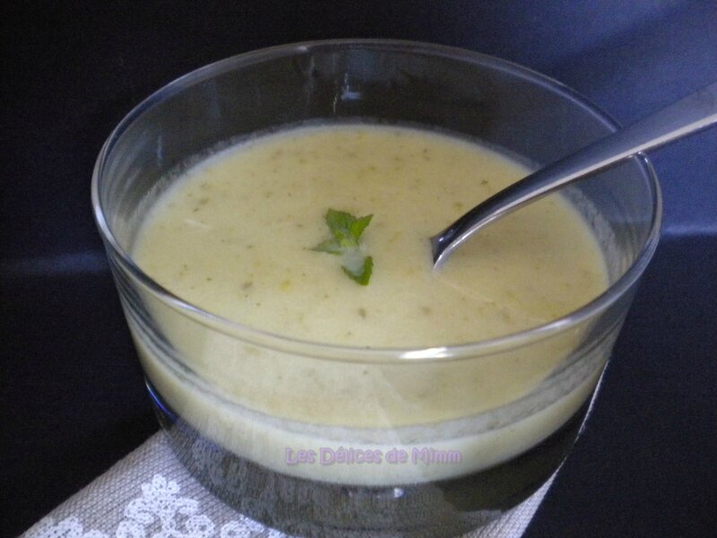 Velouté de concombre à la menthe 4