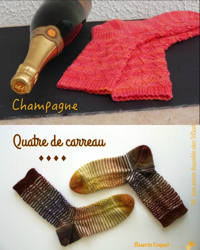 duo champagne quatre de carreau