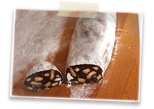 recettes plats Saucisson au chocolat et aux figues séchées