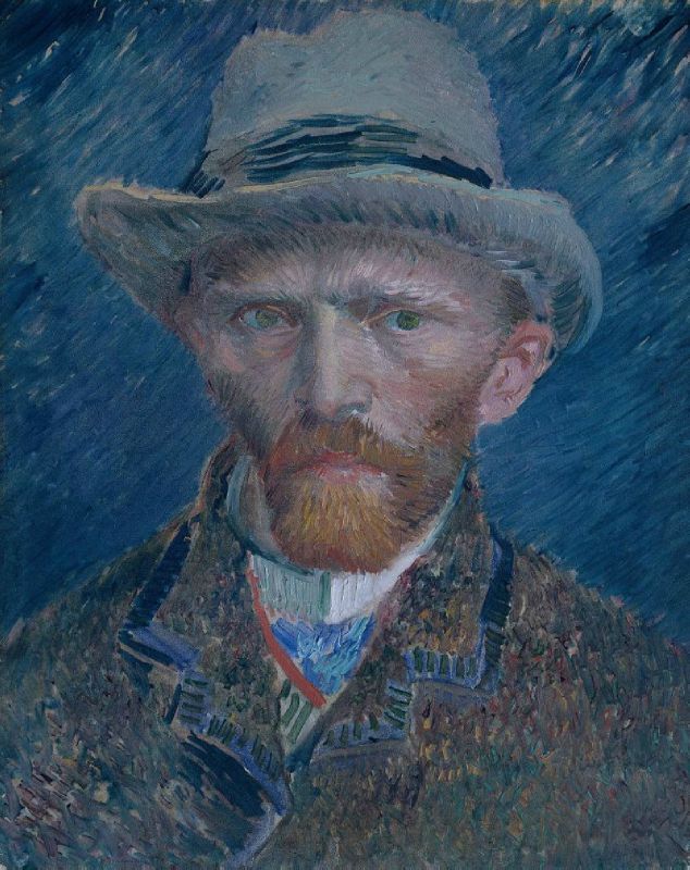 Couleur Bleu Van Gogh Autoportrait 1887