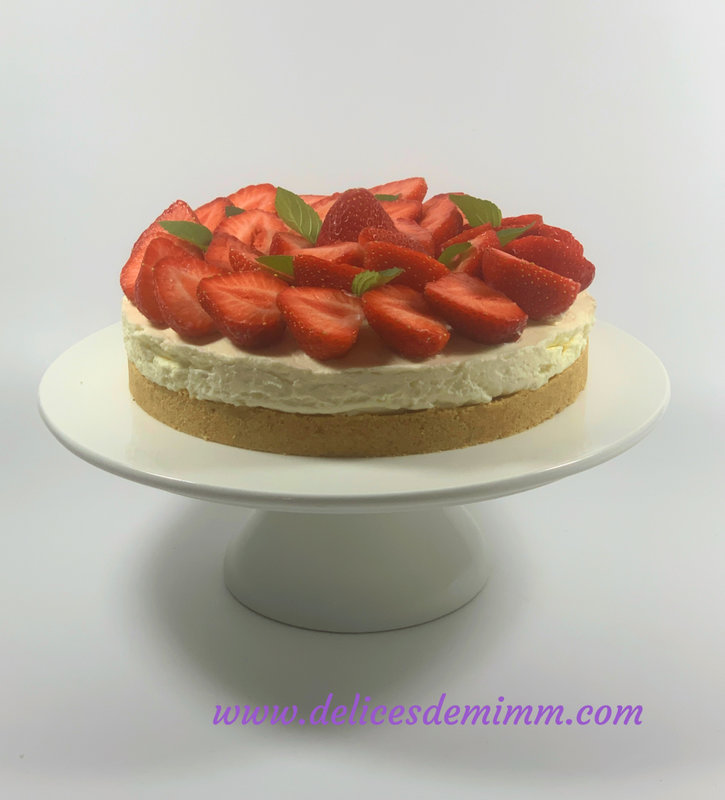 Tarte aux fraises sans cuisson