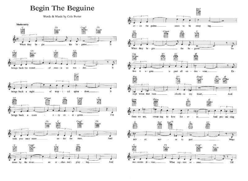 Begin the beguine 01