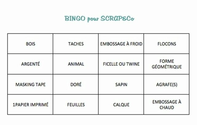 bingo scrap & co 10 dévrier