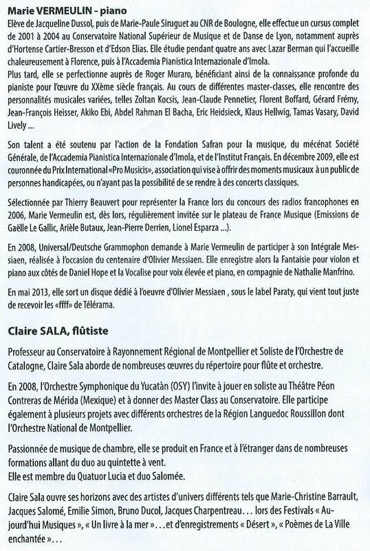 programme concert dimanche- page présentation artistes