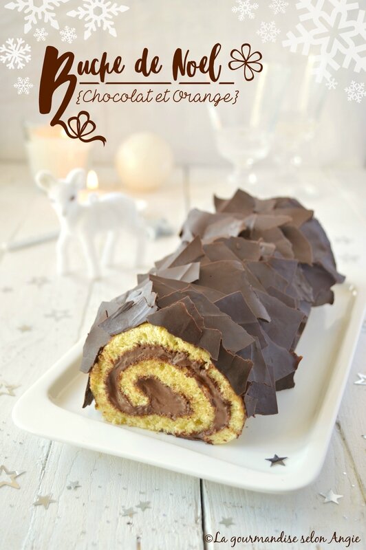 bûche vegan chocolat et orange