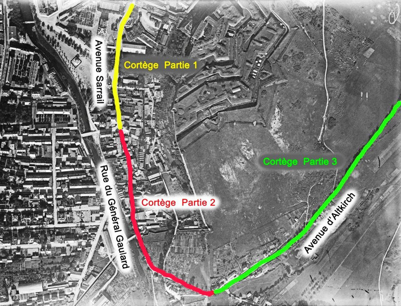 1919 Implantation Cortège avant départ RR