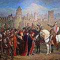 Traité de Brétigny Conclu le 8 MAI 1360, Ratifié à Calais par Jean II et <b>Edouard</b> III le 24 Octobre 1360 