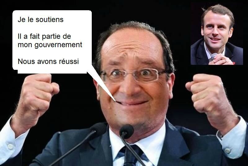 francois-hollande-Macron PS