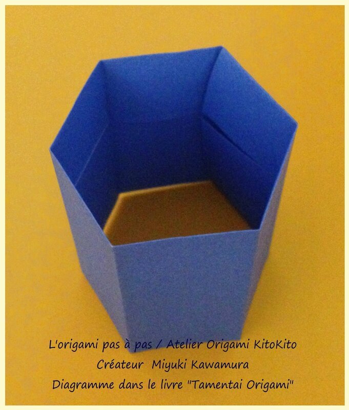 Atelier Origami KitoKito_Prisme hexagonale Polyèdre　