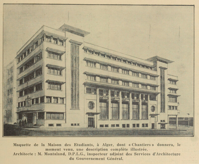 1932 maquette maison étudiants