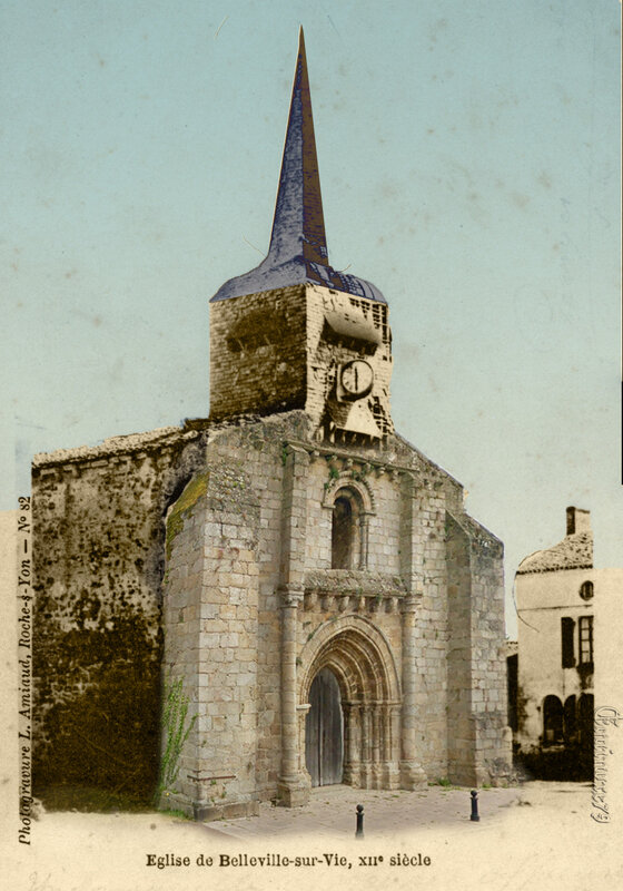 Ruines Eglise de Belleville sur Vie XIIe siècle