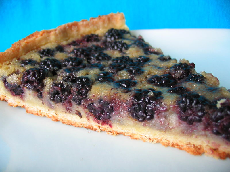 Tarte à la mûre et aux amandes