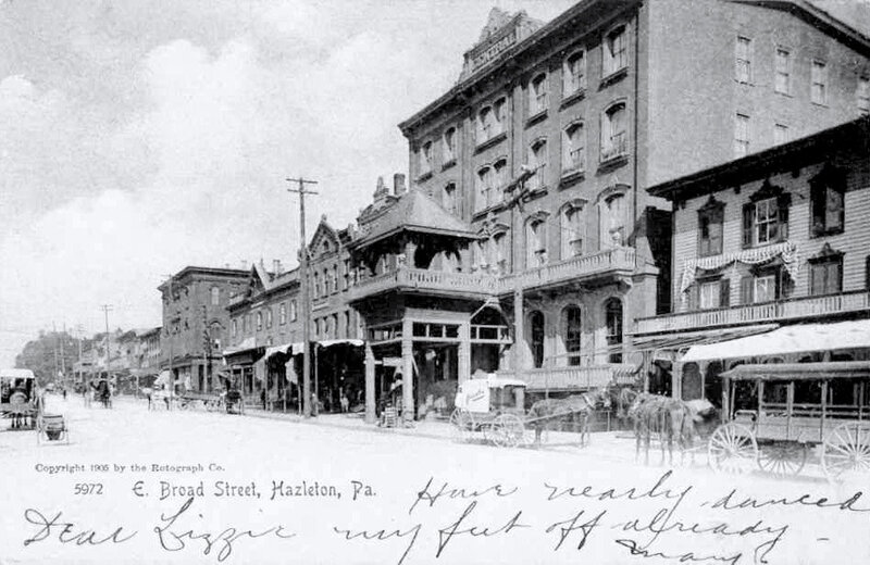 Hazleton, postée en 1907
