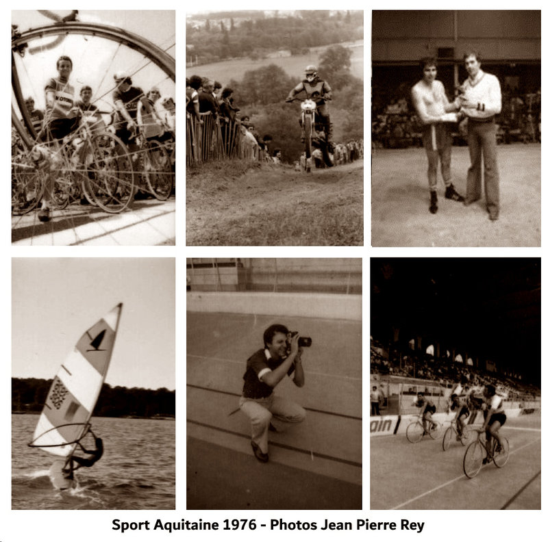 photos sport Aquitaine 1976 Jean Pierre Rey sépia