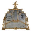 A George II giltwood overmantel mirror attributed to William and <b>John</b> <b>Linnell</b>, circa 1750-60