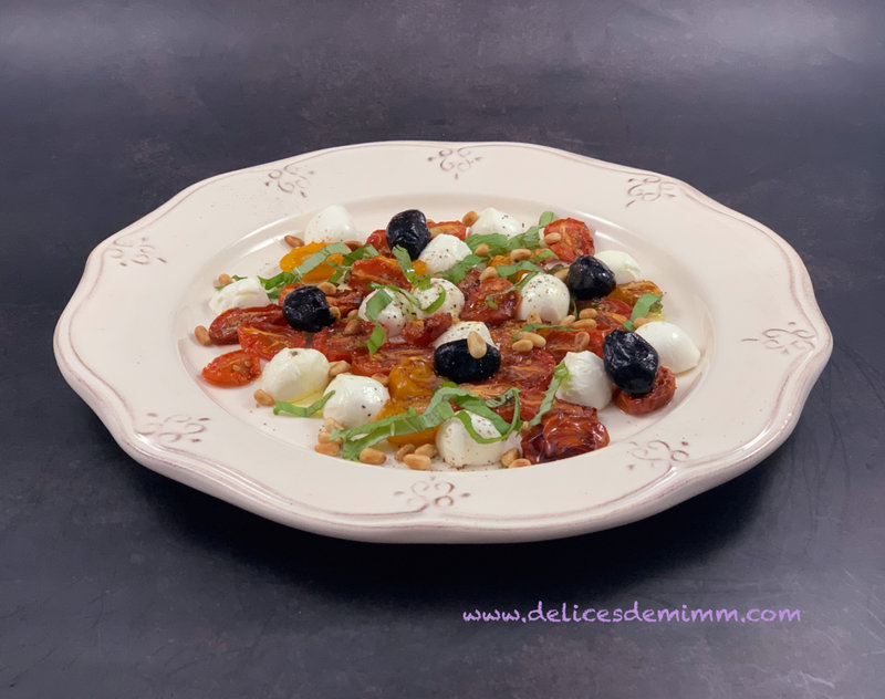 Salade de tomates rôties à la mozzarella 4