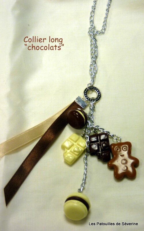 collier long Chocolats