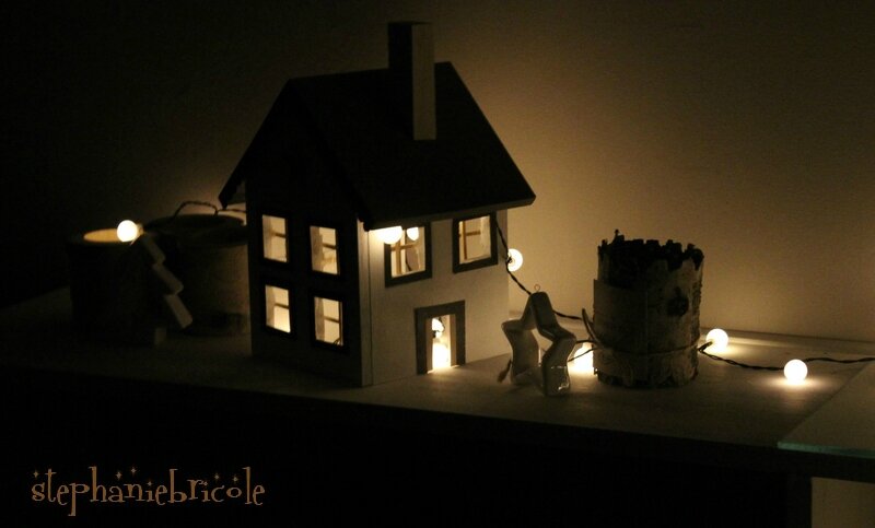 DIY MAISON EN BOIS LUMINEUSE
