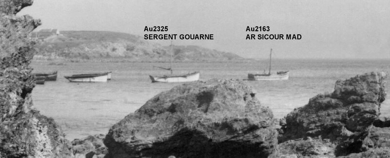 Ch39 - Les bateaux du Loch Primelin sur la rade en 1952