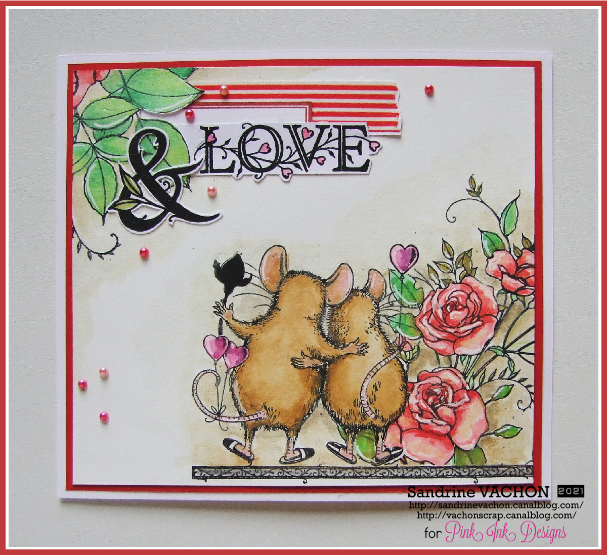CARTE souris LOVE Pink Ink Designs (1)