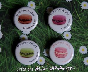 badges macarons