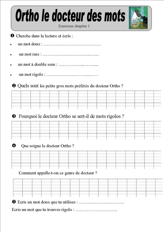 ortho 1 exercices baptiste