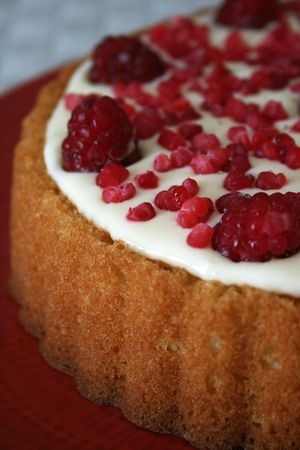 Gâteau à la framboise, citron et huile d'olive 2