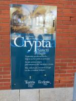 Novigrad, affiche de la crypte Sainte Pélagie, 25 octobre 2019