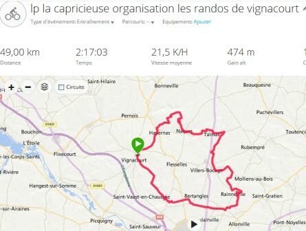 rando vignacourt 50 km