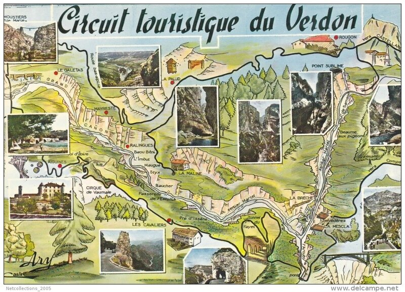 Gorges du Verdon-carte