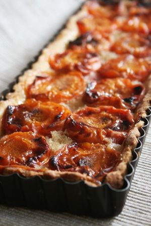 Tarte à l'abricot et noix de coco