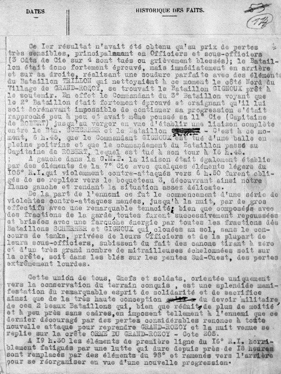 JMO 16e RI, 29 juillet 1918 (2)
