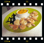 Noix de St Jacques et Crevettes crème de coco recettes legumes Curry de patates douces et de crevettes