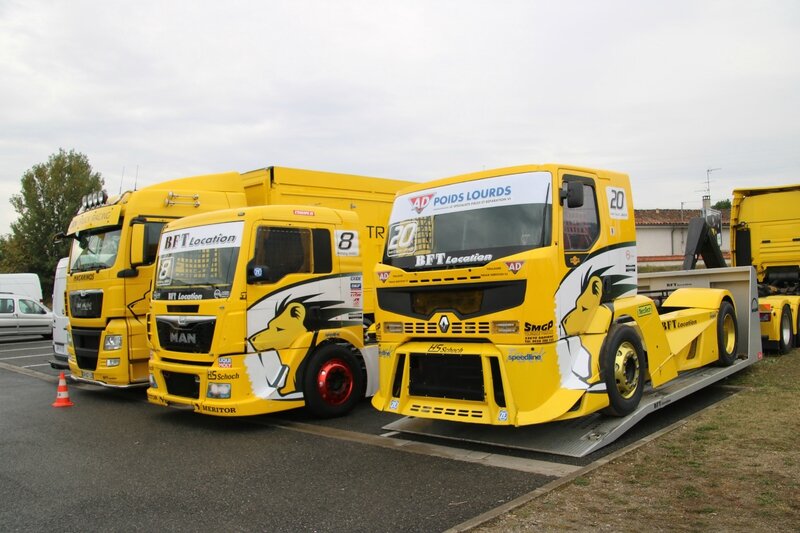 Les camions de la Lion Truck Racing