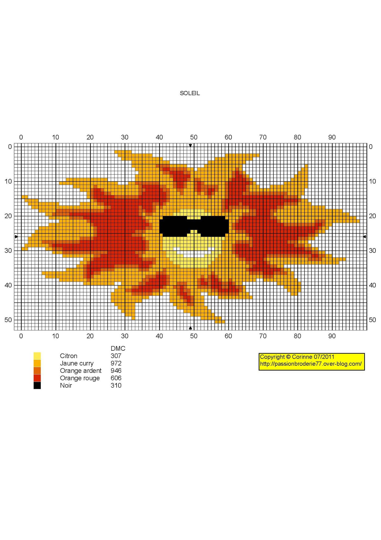 Soleil orange