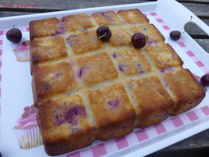 Gâteau aux cerises, amandes et ricotta (13)