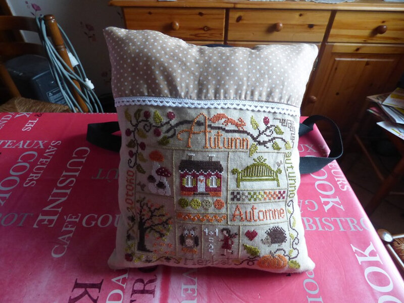 Sampler Automne coussin