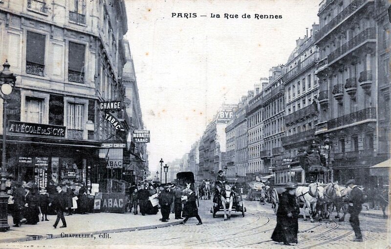 1919-04-24 - Rue de Rennes à Paris