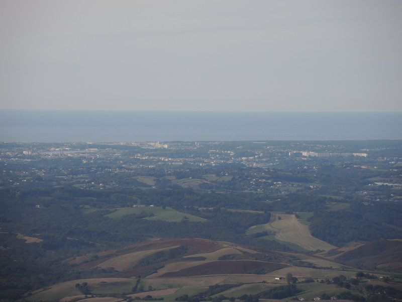 Mont Ursuya, sommet, vue sur Bayonne (64)