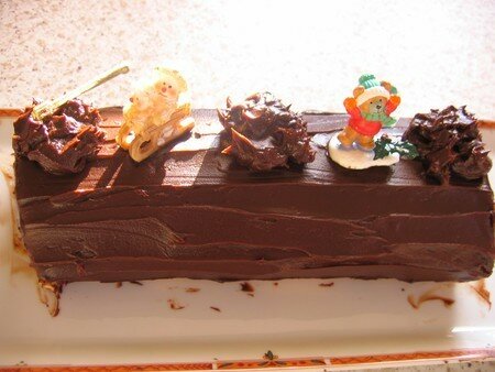 Bûche au chocolat