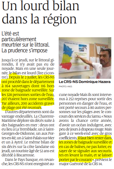 2020 08 22 SO Un lourd bilan dans la région