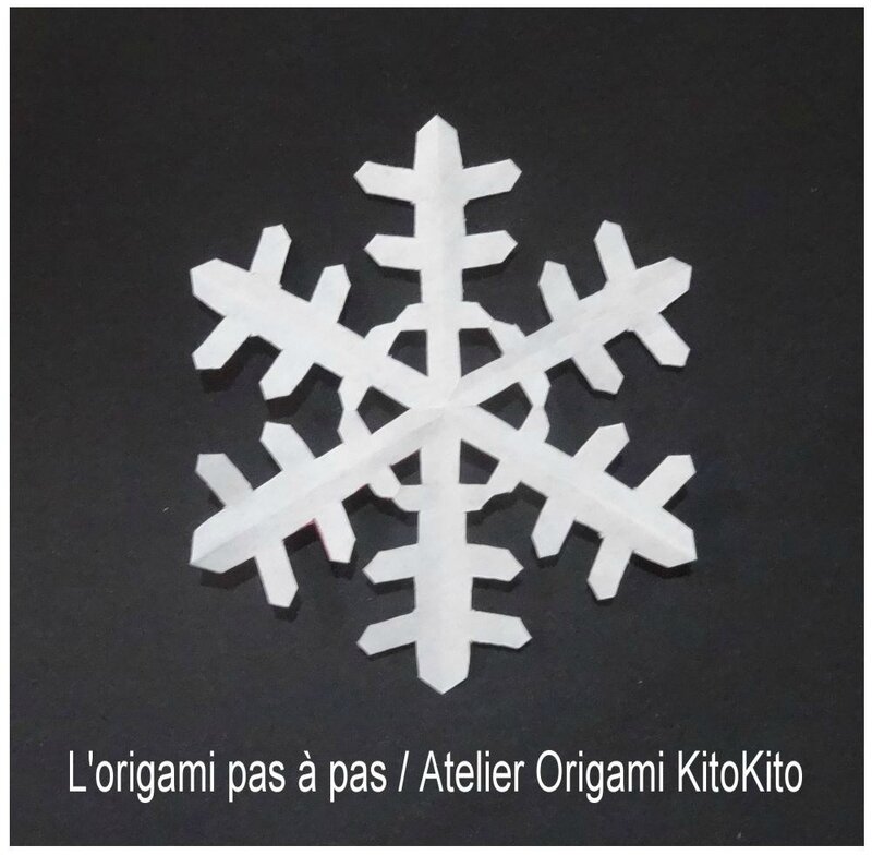 Atelier Origami KitoKito Kirigami Flocon de neige 2