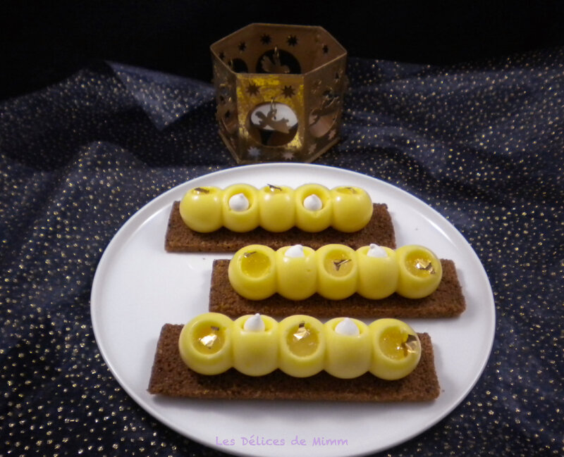 Petites bûches individuelles façon tarte au citron 6