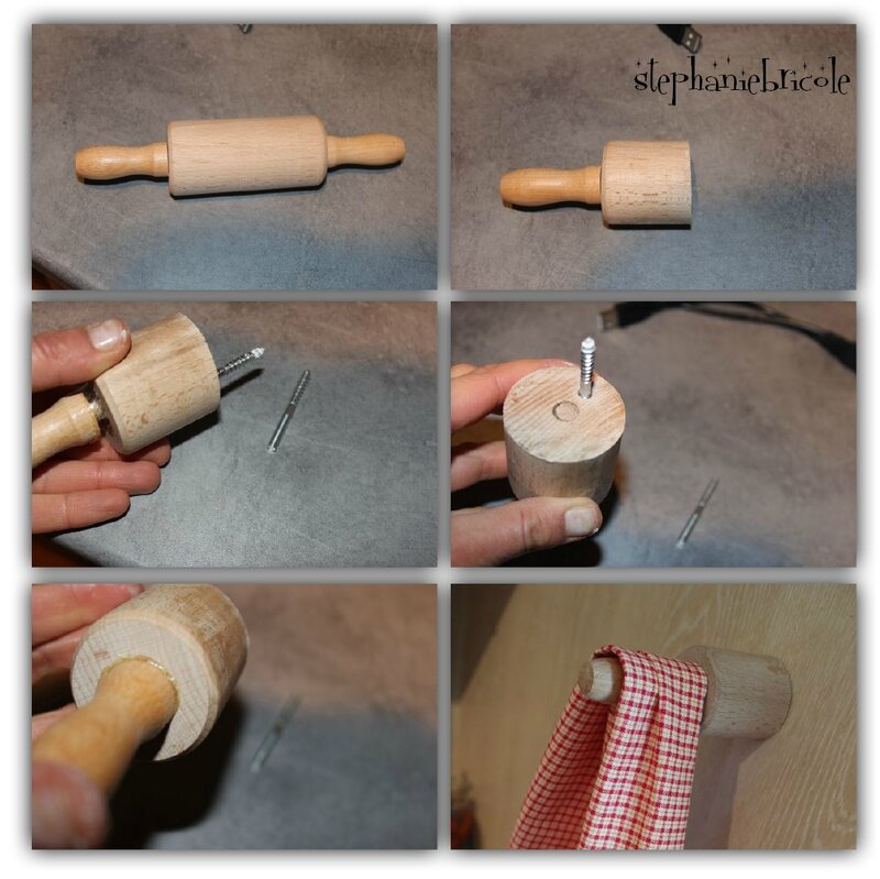 DIY PATERE ORIGINALE ROULEAU PATISSERIE