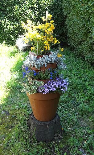 Fontaine de fleurs